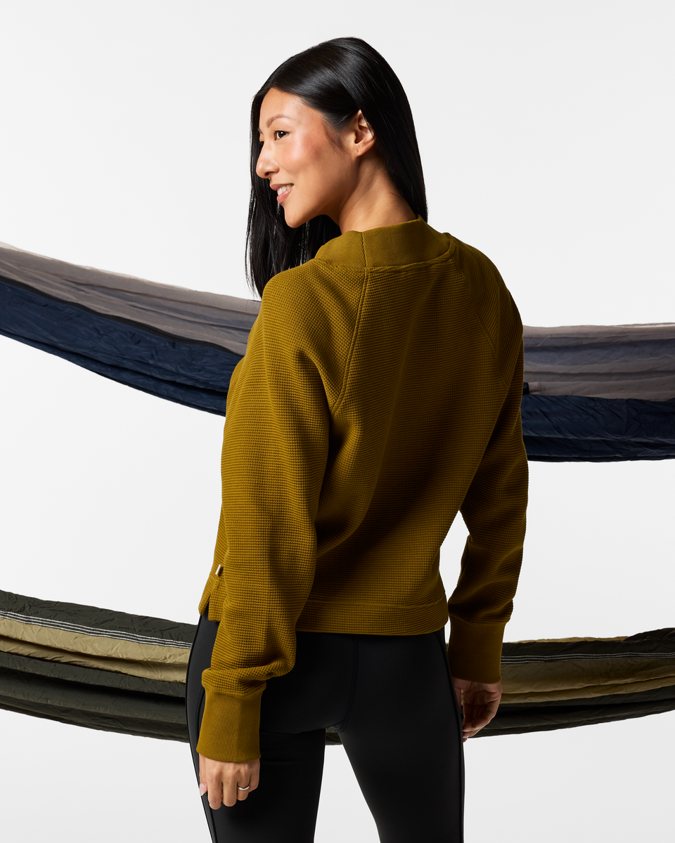 Atajo Long-Sleeve Waffle V-Neck - Women's