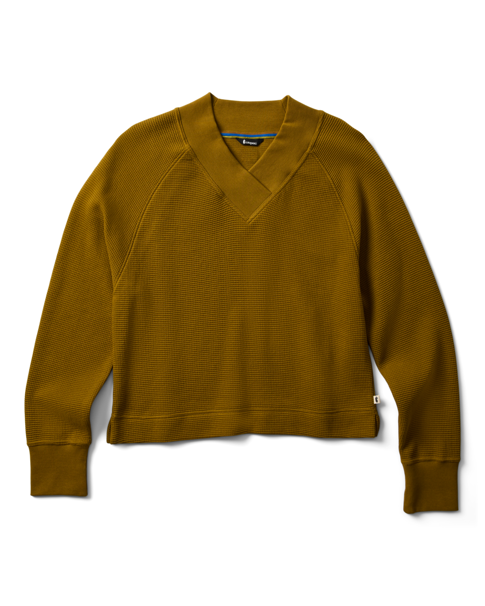 Atajo Long-Sleeve Waffle V-Neck - Women's